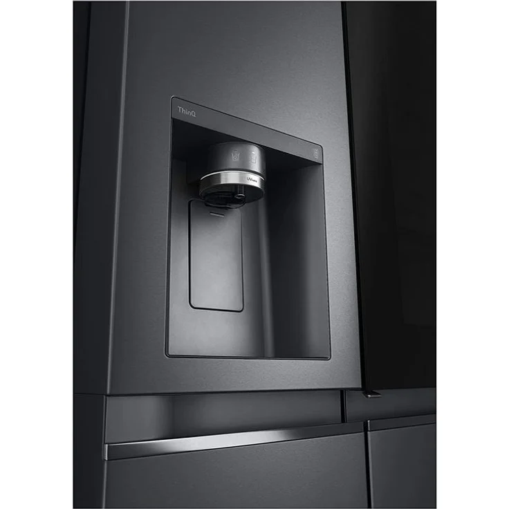 LG GSXV90MCDE Side-by-Side-Kühlschrank, freistehend, schwarz, NoFrost, InstaView, Schnellkühlen und -gefrieren, Wasserspender, Festwasseranschluss, Breite 91.3 cm – Bild 7