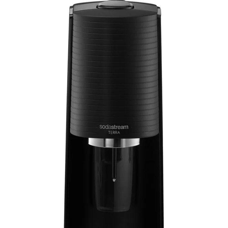 SodaStream Terra Wassersprudler, Vorteilspack mit 3 PET-Flaschen, CO2-Zylinder 60L schwarz – Bild 3