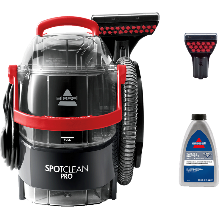 Bissell 1558N SpotClean Pro Flecken-Reinigungsgerät für Teppiche und Polster, 750 Watt, tragbar, rot-schwarz – Bild 6