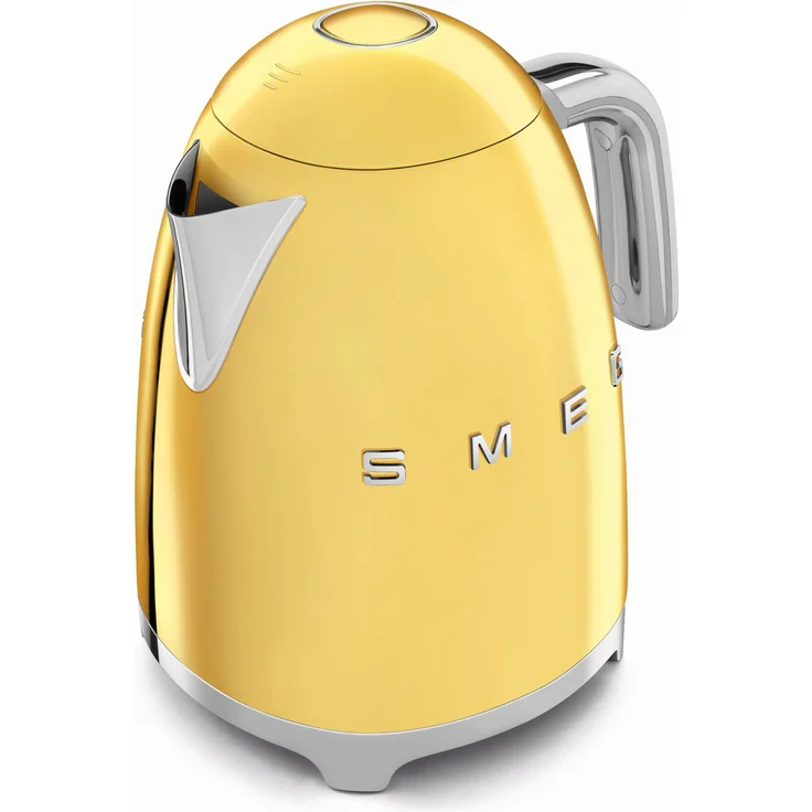 Smeg KLF03GOEU Edelstahl-Wasserkocher, 2400W, 1,7L Volumen, gold – Bild 1