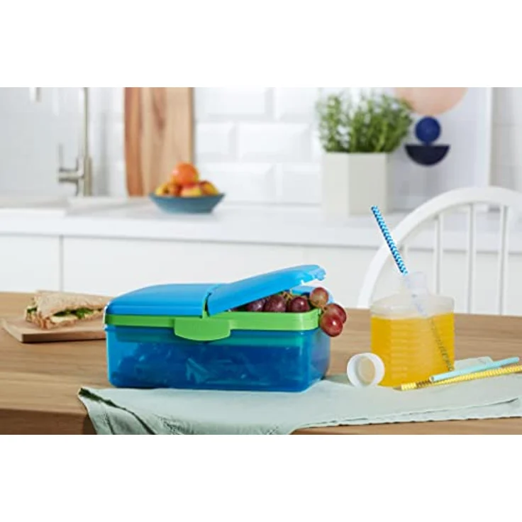 Sistema Lunch Slimline Quaddie Box, 1,5 l, blau-grün – Bild 2