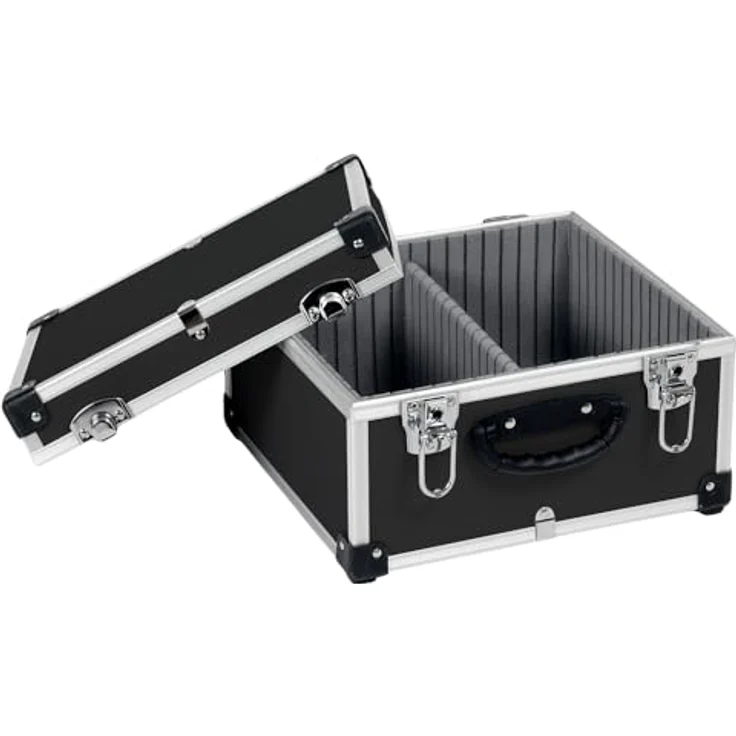 anndora CD-Koffer Alukoffer für 40 CD Cases, verstärkte Ecken und Aluminiumkanten – Bild 5