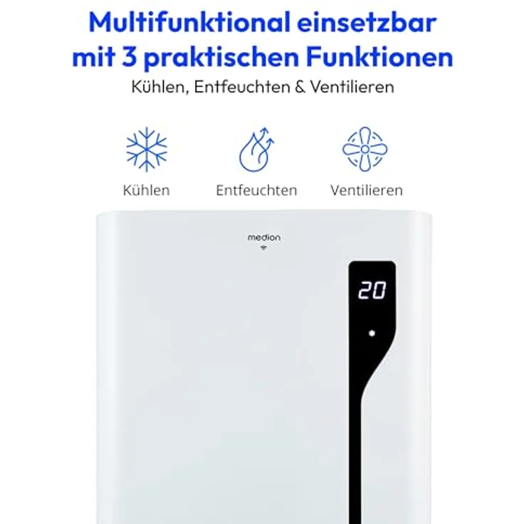 MEDION LIFE® P1200 Klimaanlage 12.000 BTU, R290, App- und Sprachsteuerung, kühlt bis 36m², Fenster-Kit – Bild 4