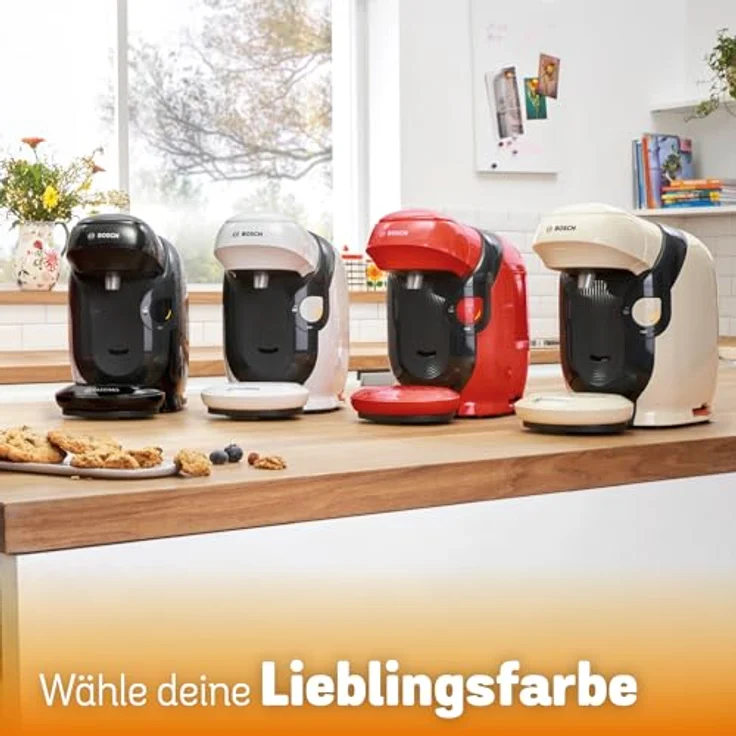 Bosch TAS113E Tassimo-Kapselmaschine, Große Getränkevielfalt, INTELLIBREW-Technologie, kompakte Gerätemaße, Farbvielfalt – Bild 12