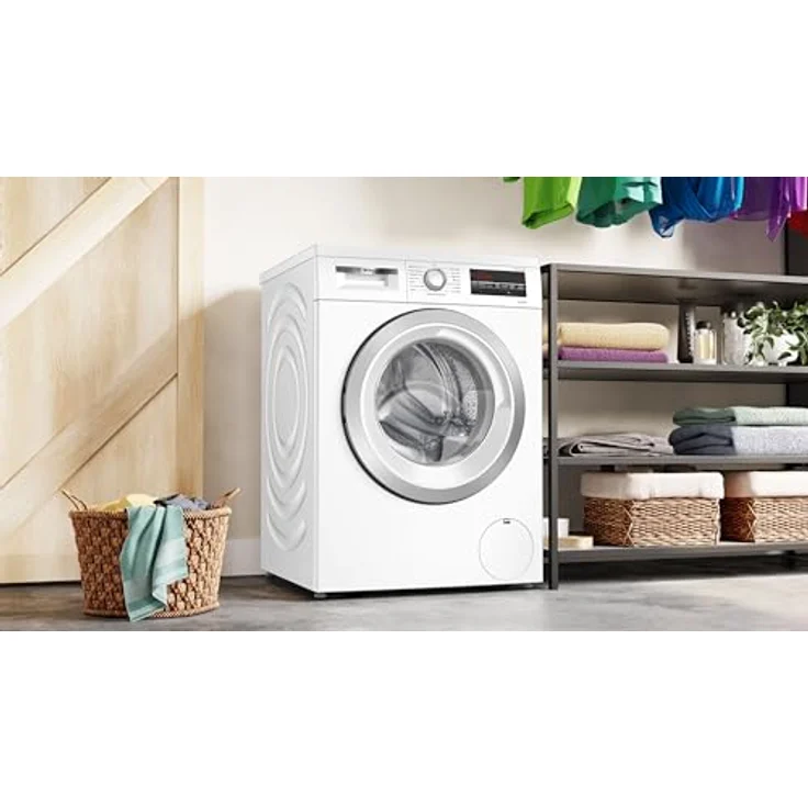 Bosch Serie 6 WUU28T42, Frontlader Waschmaschine, 9 kg, Energieeffizienzklasse A, 71 dB, 1400 RPM, Nachlegefunktion, Aqua Stop – Bild 3