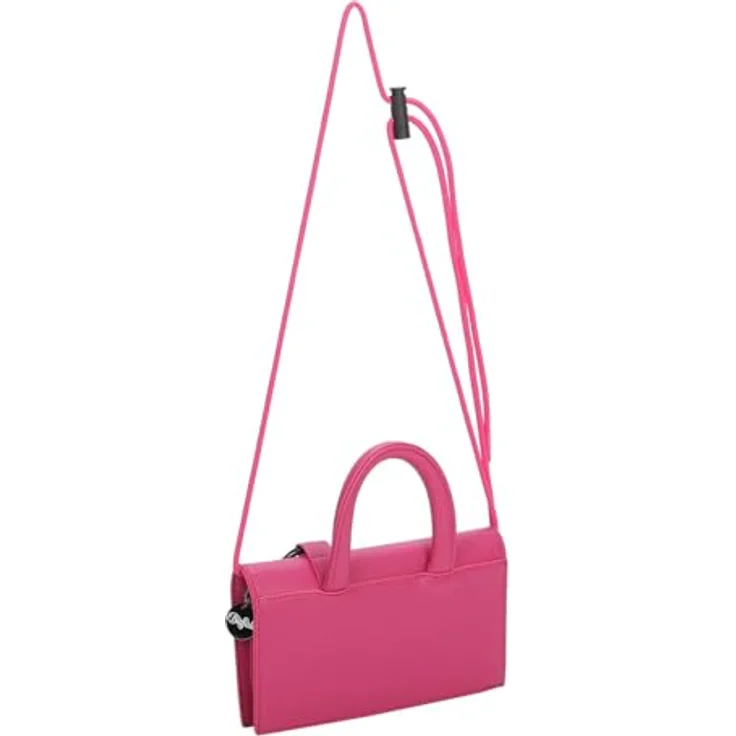Buffalo On String Handtasche 20.5 cm, Kompakte Handtasche mit abnehmbarem Umhängeriemen und Reißverschlussfach, Rosa – Bild 2