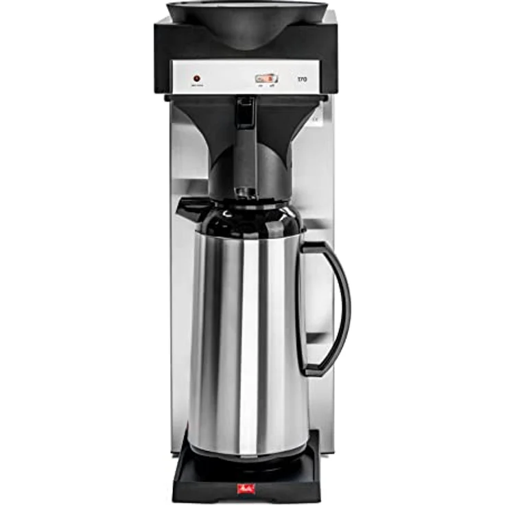 Melitta Filterkaffeemaschine für Isolierkannen, 170 MT, Edelstahl-Schwarz – Bild 3