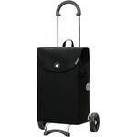 Andersen Exklusiv Einkaufstrolley - Scala Shopper Walker schwarz 44 L, nachhaltig, klappbar, leise Räder