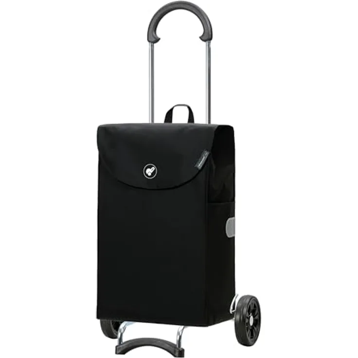 Andersen Exklusiv Einkaufstrolley - Scala Shopper Walker schwarz 44 L, nachhaltig, klappbar, leise Räder