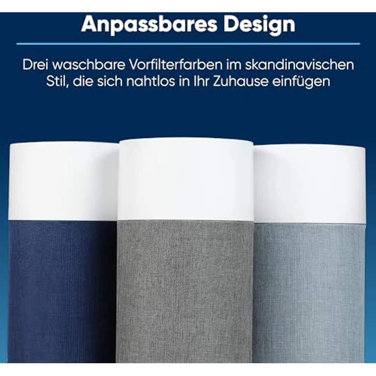 Blueair Blue Pure 511, Luftreiniger mit HEPASilent-Dual-Filtration, grauu, für Räume bis 40 m², 49 dB – Bild 5