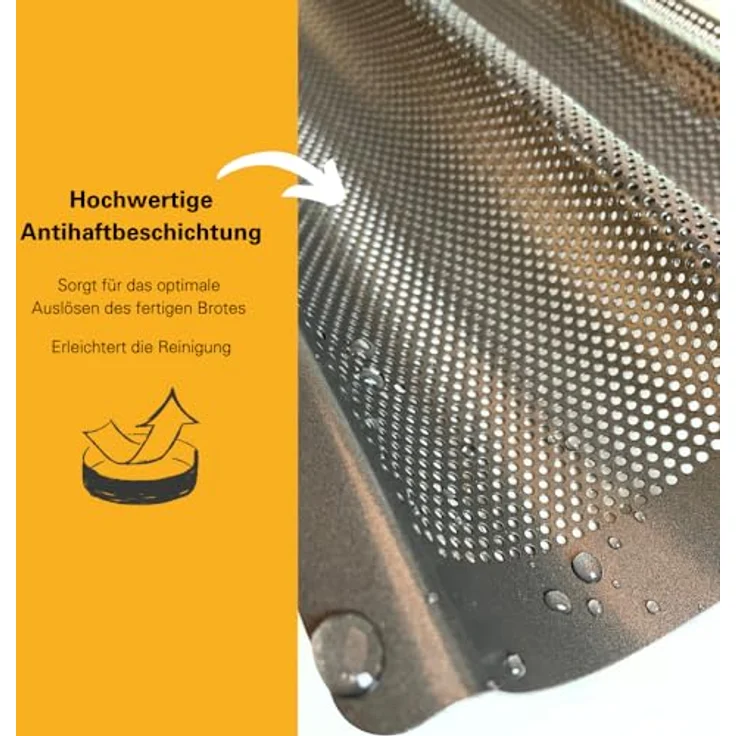 RBV Birkmann 210141, Baguette-Backblech, antihaftbeschichtet – Bild 3