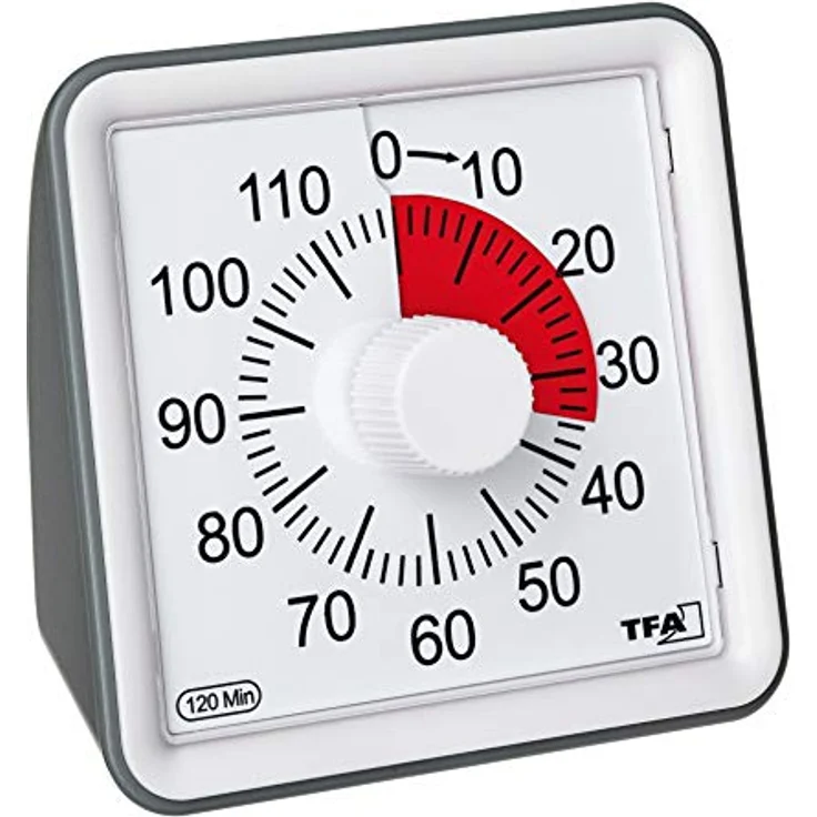 TFA Dostmann VISUAL Timer, 38.2043.10, zum Zeitmanagement, Küchentimer,Timer mit Alarm, Restzeitanzeige – Bild 2