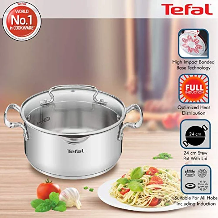 TEFAL DUETTO+ G7194655 Saucepan Round Edelstahl – Bild 2