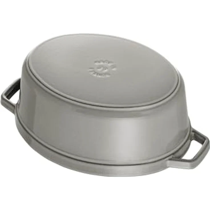 STAUB Cocotte, oval, Induktionsgeeignet, Gusseisen, graphitgrau, 17 cm, 1 Einheiten – Bild 6