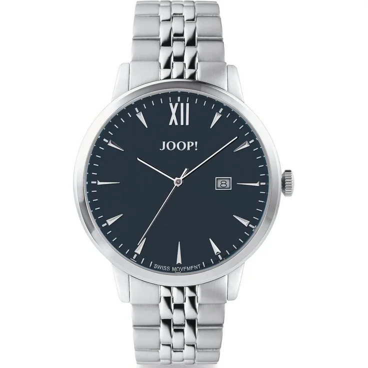JOOP! Quarzuhr 2026569, Armbanduhr, Herrenuhr mit Schweizer Ronda Uhrwerk, blau