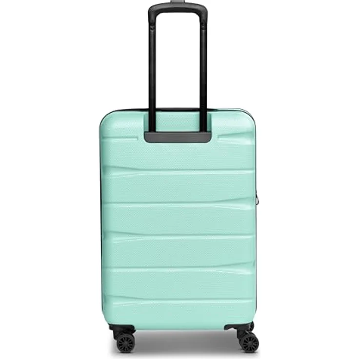 Franky Munich 4.0 Koffer groß | Hartschalen Trolley ausgestattet mit 4 Rollen, arretierbarer Griff, Dehnfalte, Kreuzpackgurt und TSA-Zahlenschloss | 44.5 cm x 28 cm x 66 cm – Bild 5