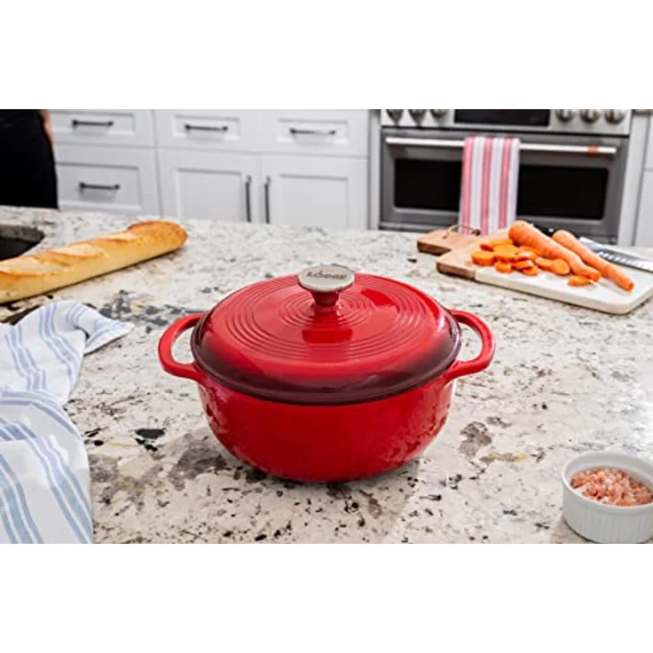 Lodge Dutch Oven liert 4.5 Qt rot – Bild 6