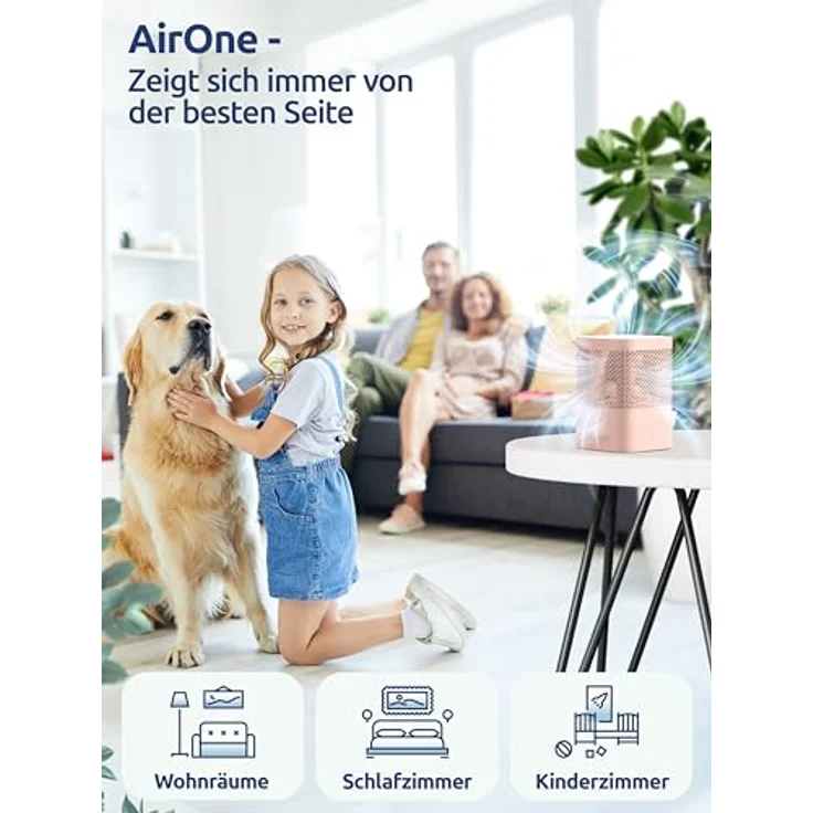 BonAura® AirOne Luftentfeuchter, stromlos bis 23m², 360° Belüftung, inkl. Ausgießer & 680g Granulat, idealer Raumentfeuchter gegen Schimmel – Bild 5
