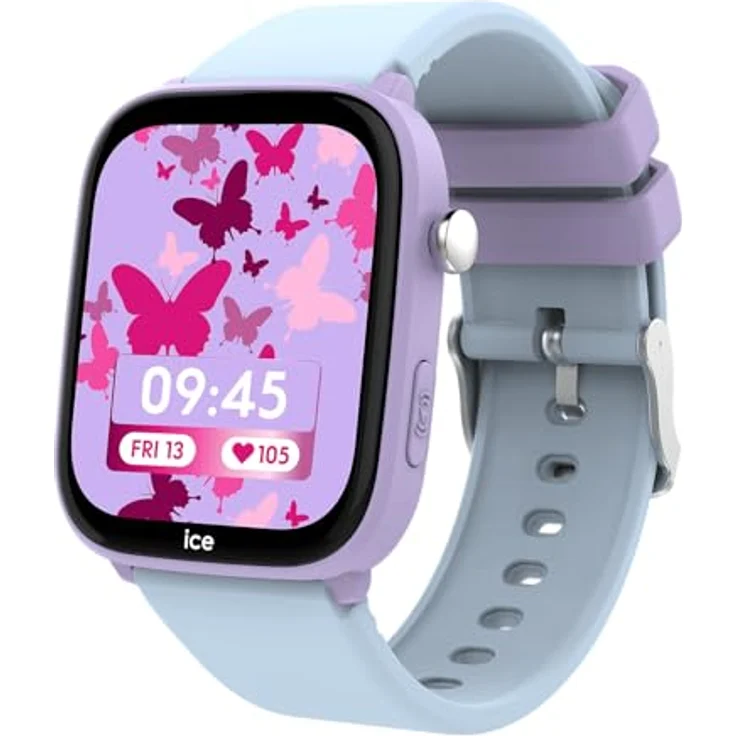 ICE-WATCH Ice smart junior 3.0 FM Purple Soft Blue, geolokalisierbare Uhr für Mädchen mit Silikonarmband, wasserdicht IP68, 1.75 Zoll – Bild 2