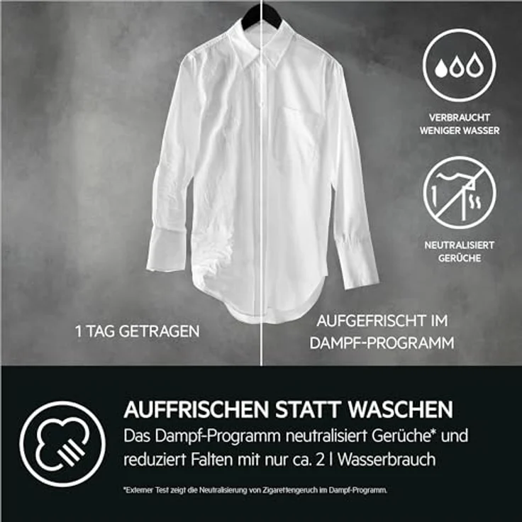 AEG 7000 ProSteam® Waschmaschine LR7EW75400 – 10 kg, UniversalDose, WiFi, Dampfprogramm, entfernt Gerüche & Falten in 25 Min. – Bild 6