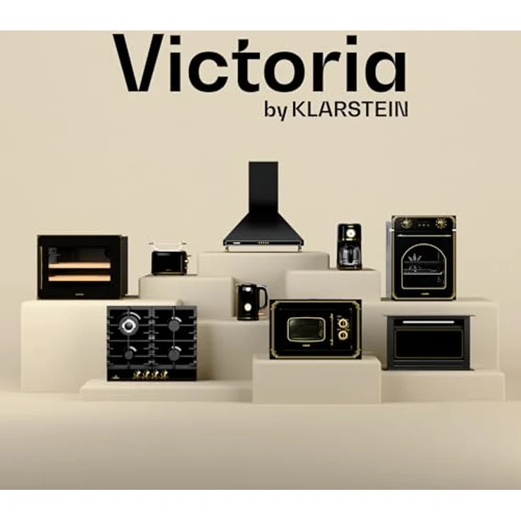 Klarstein Vinovilla 17 Built-in Duo Vilhelmine Edition Weinkühlschrank, Einbau, schwarz antik-Gold-Metallic, 17 Flaschen, Glastür, Energieklasse F – Bild 9