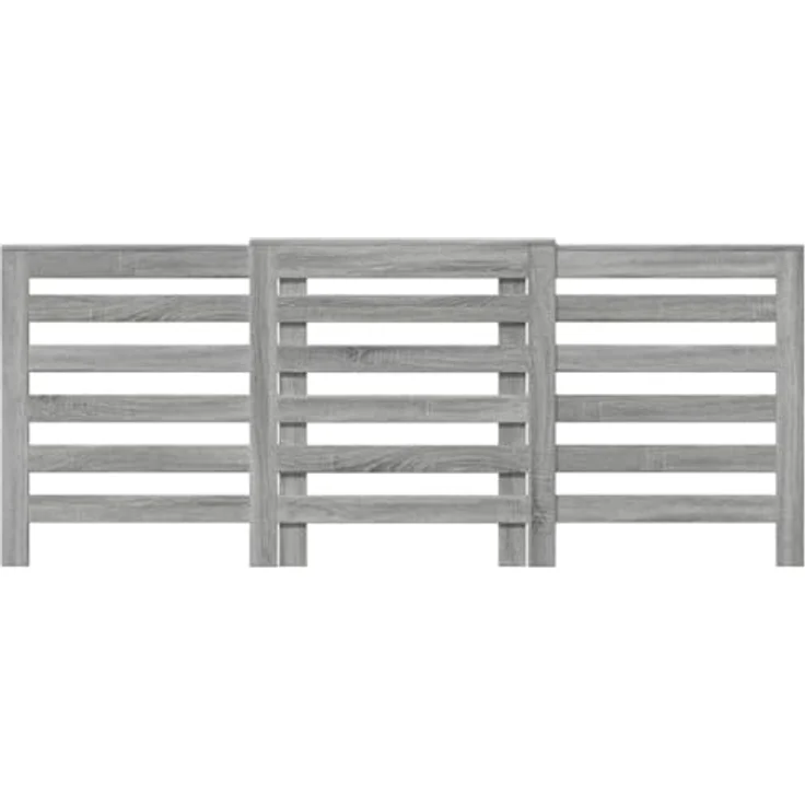 vidaXL Heizkörperverkleidung Grau Sonoma, Holzwerkstoff mit moderner Latten-Optik, 205x21,5x83,5 cm – Bild 7