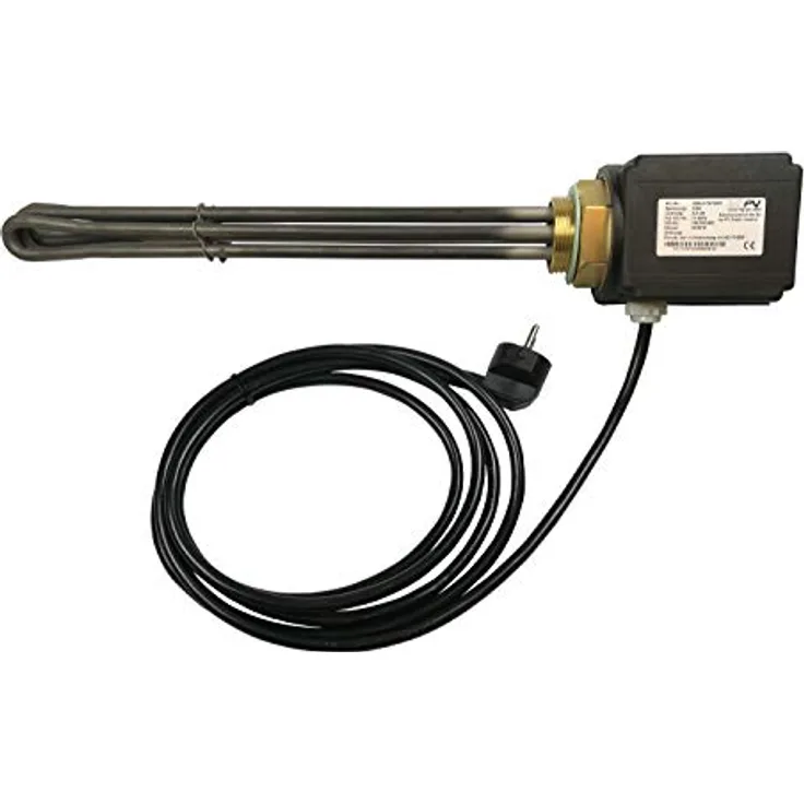 my-PV Einschraubheizkörper 3 kW | Stufenlos regelbarer Heizstab für Wärme aus Photovoltaikstrom | Ideal für Frischwasser- & Pufferspeicher | Inkl. 2,8 m Anschlusskabel