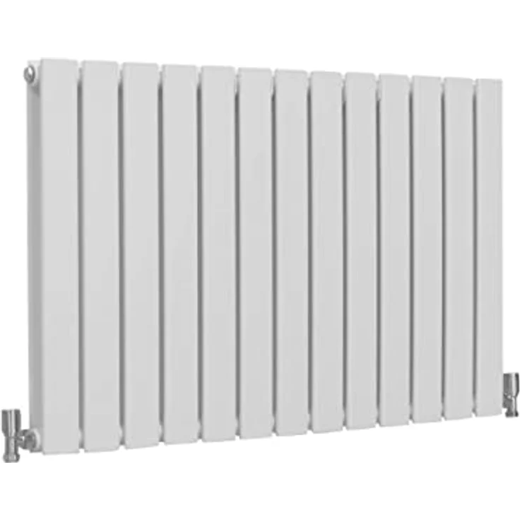 Monster Shop Paneelheizkörper Flachheizkörper Design Heizkörper Heizung 60cm x 91cm Glänzendes Weiß Horizontal Heizgerät Doppellagig Wandheizkörper Küche Wohnzimmer Badezimmer mit Gratis Reinigungsbürste und Befestigungsset – Bild 2