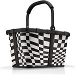 reisenthel carrybag frame op-art – Stabiler Einkaufskorb mit viel Stauraum und praktischer Innentasche – Elegantes und wasserabweisendes Design