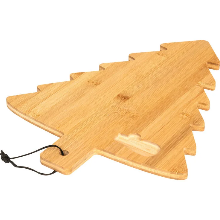 Atmosphera Createur d´interieur Weihnachtsbaum Bambusbrett, Braun, 39x29.5 cm, mit Käsemesser, Küchenzubehör