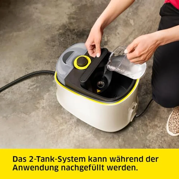 Kärcher Dampfreiniger SC 4 Deluxe Iron, Dampfdruck: 4,0 bar, Aufheizzeit: 3 min., Fläche: ca. 130 m², Tank: 0,5 l + 1,3 l, inkl. Bodenreinigungsset EasyFix, Düsen und Dampfdruck-Bügeleisen - Preisvergleich – Bild 3