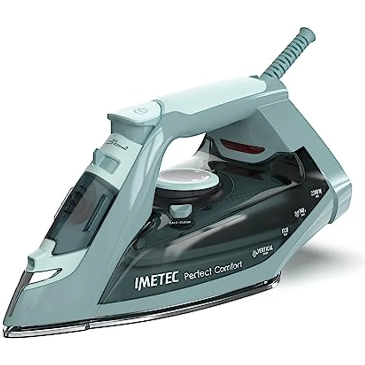 Imetec Perfect Comfort, Dampfbügeleisen, leicht, handlich, Kalkschutz, Dampfstoß 140 g, Edelstahlsohle, 2200 W, ergonomischer Griff, Energiespartechnik – Bild 2
