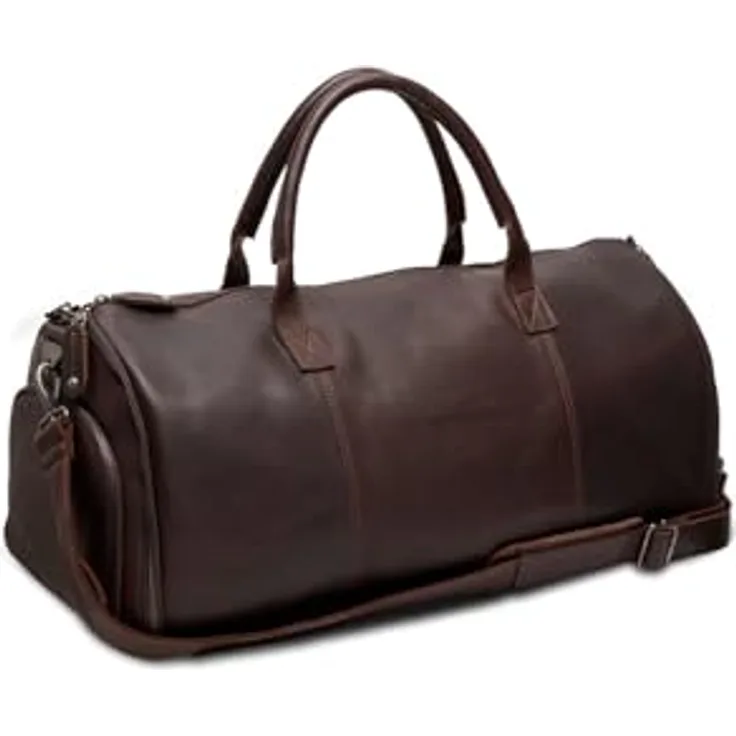The Chesterfield Brand Finlay Weekender Reisetasche aus 100% Leder, 55 cm, braun