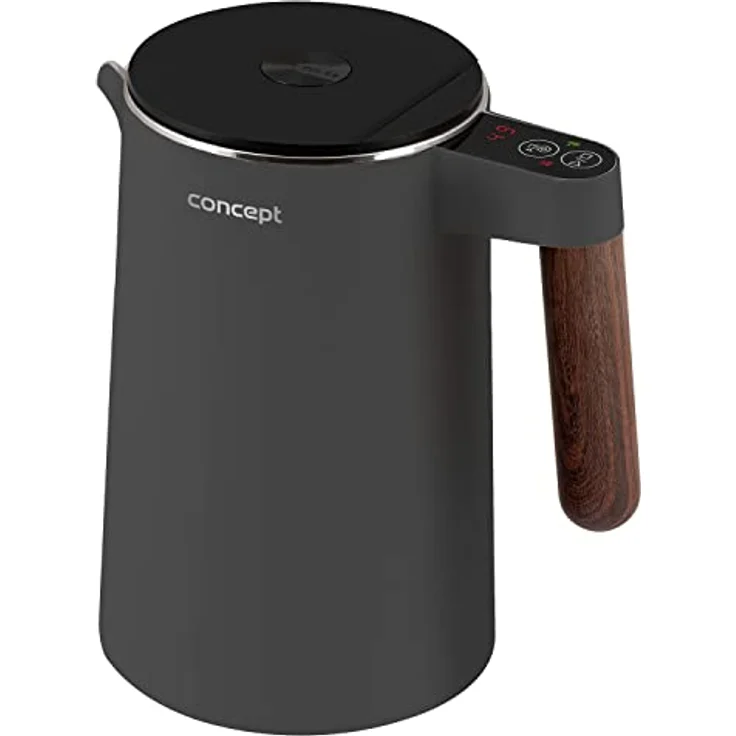 Concept Norwood Wasserkocher aus Edelstahl mit Temperaturregelung 45/60/70/85/90/95/100°C KEEP WARM-Funktion 1,5L 1850-2200 W (Dunkelgrau) – Bild 2