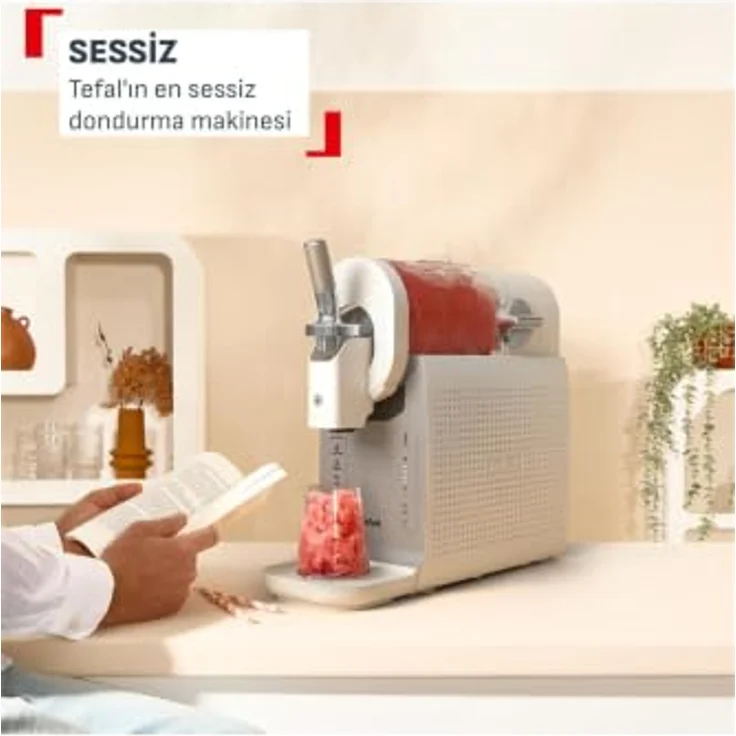 Tefal Freezi IG803A, 16-in-1 Softeis- & Slushmaschine mit 1 l Kapazität, weiß – Bild 8