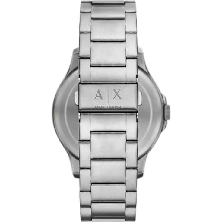 Armani Exchange Watch for Men, Automatic Movement and 46mm Case Size with Stainless Steel, Black Dial and Silver Stainless Steel Band, Waterproof up to 50m – Bild 4