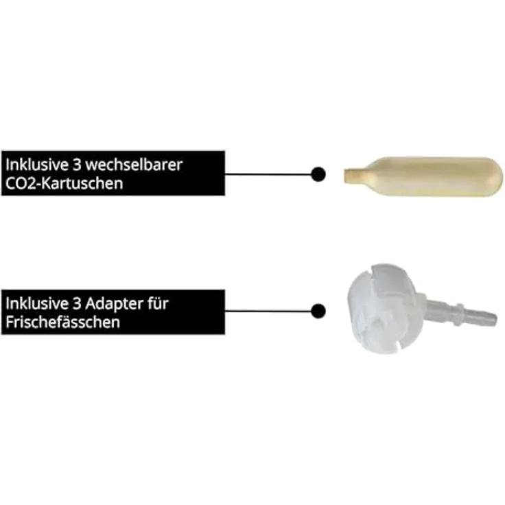 Unold Franzl Bierzapfanlage 48975, effiziente Kompressor-Kühlung mit Temperatureinstellung von 2°C - 12°C, schwarz – Bild 8