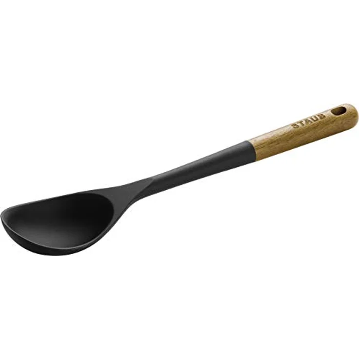 STAUB 40503-107 Servierlöffel, Akazienholz, 31 cm, Schwarz - Hochwertiger Servierlöffel aus Akazienholz – Bild 1