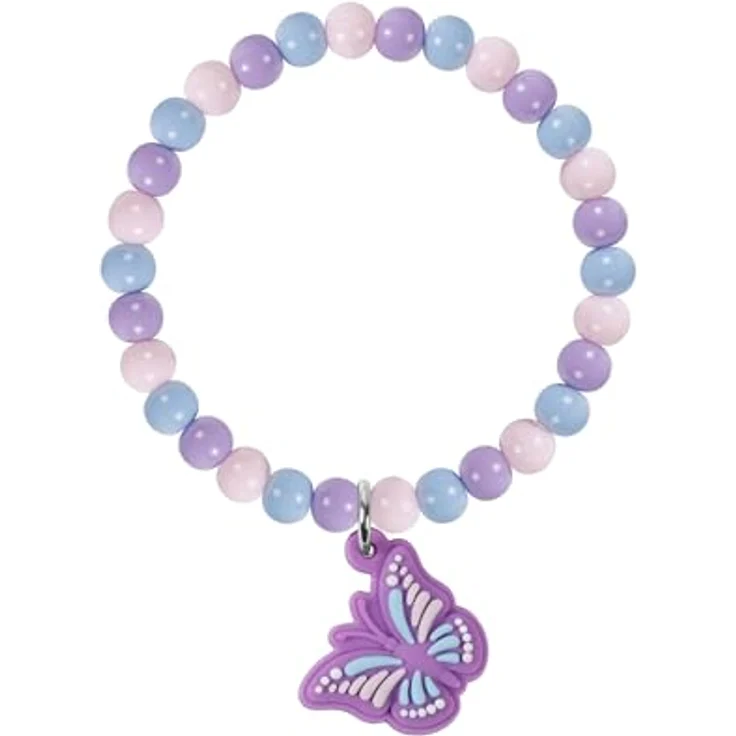 Tikkers ATK1106, Kinder Armbanduhr mit Einhorn-Zifferblatt, hellgoldenem Gehäuse und lilafarbenem Lederarmband – Bild 5