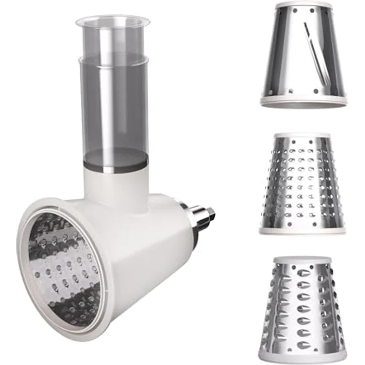 Klarstein Chiara Salat-Aufsatz - Küchenmaschine Zerkleinerer mit Edelstahlklingen, 3 Klingenoptionen, kompaktes Design, einfach zu reinigen, kompatibel mit Chiara Küchenmaschine – Bild 1