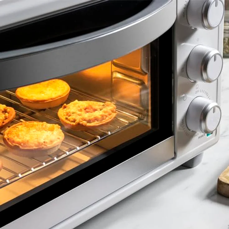 Cecotec Minibackofen Bake & Toast 2300 Weiß, 23 L, 1500 W, 3 Heizmodi, 60-Minuten-Timer, einstellbare Temperatur bis zu 230 ºC, Crumb Auffangschale – Bild 5