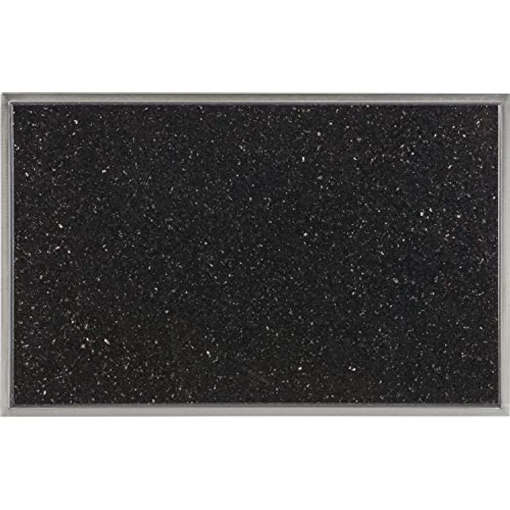 Granitfeld Galaxy Star Einbau in die Arbeitsplatte Edelstahlrahmen Edelstahlwanne Schneideplatte
