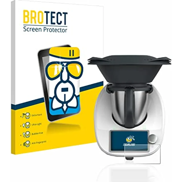 BROTECT Panzerglasfolie für Vorwerk Bimby TM6 /Vorwerk Thermomix TM6 Schutzglas Schutzfolie [Extrem Kratzfest 9H, Anti-Fingerprint – Bild 2