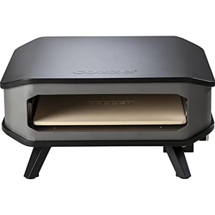 Cozze Pizzaofen 17 Zoll - GAZ 30 MBAR, Schwarz, Fun Cooking, Lebensmittelecht LFGB zugelassen