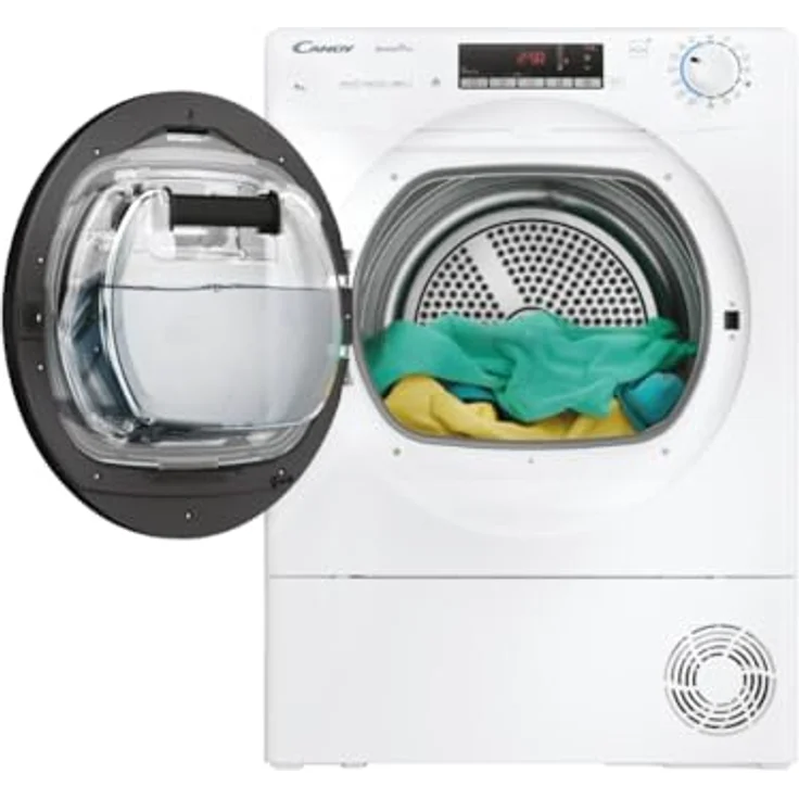 Candy Smart Pro CROE H9A2TBE-S, Wärmepumpen-Wäschetrockner mit 9 kg Kapazität, Energieeffizienz A++, App-Steuerung und vielseitigen Trockenprogrammen, Weiß – Bild 3