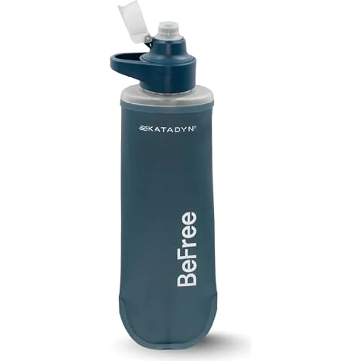 Katadyn BeFree AC 0,5 L Wasserfilterflasche, schieferblau, mit zweistufigem Filtersystem und EZ-Clean Membrane – Bild 1