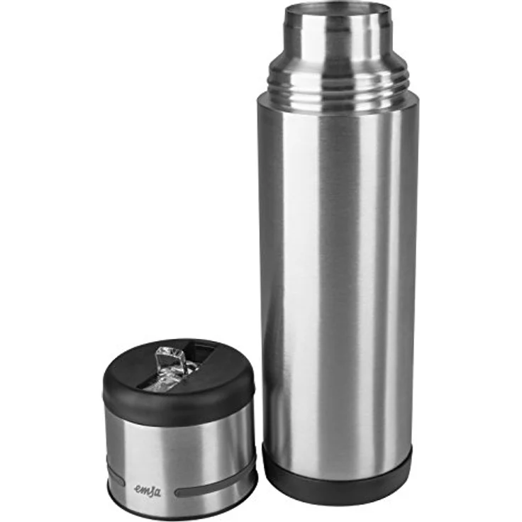 Emsa 509241 Isolier-Trinkflasche, Mobil genießen, 500 ml, Integrierter Trinkstutzen, Schwarz-Anthrazit, Mobility – Bild 3