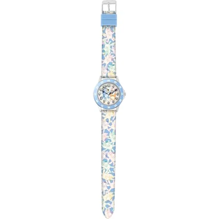 Accutime Bluey Mädchen-Armbanduhr, Time Teacher mit bedrucktem blauen Silikonarmband für Lehrer – Bild 2