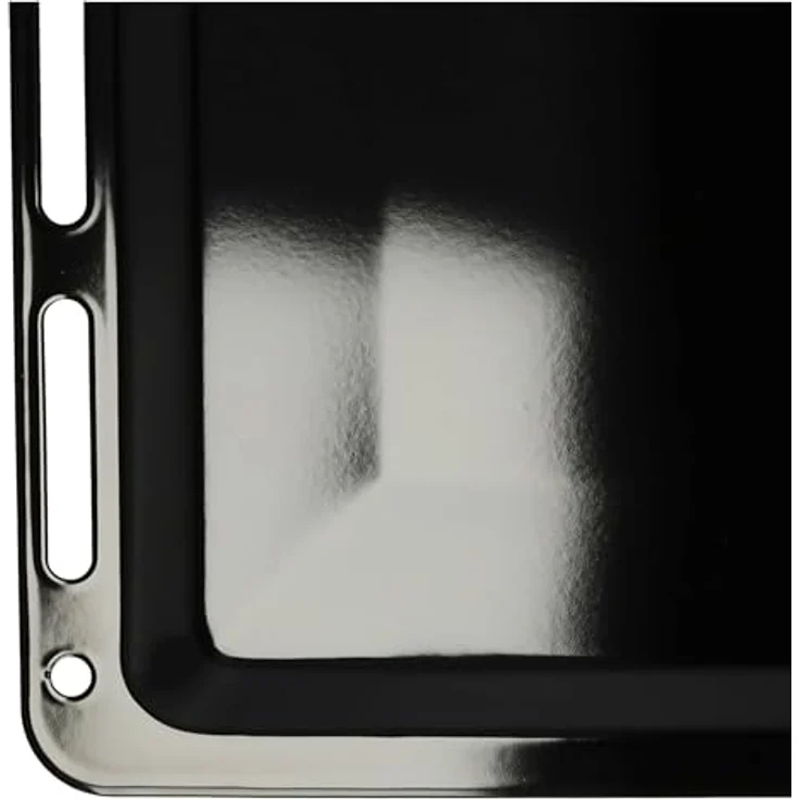 VHBW Backblech Ersatz für Bosch 1101433, 11029050, HEZ631070 - Antihaftbeschichtet, Emailliert Schwarz, 45,5 x 36,1 x 2 cm, Spülmaschinenfest – Bild 5