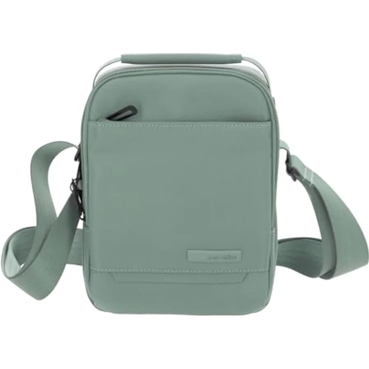 Travelite Workfloow Mini Bag, Umhängetasche aus 100% Polyester, 17 cm x 8 cm x 23 cm, salbei – Bild 1